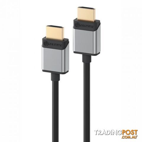 Alogic SSULHD01-SGR Slim Super Ultra 8k HDMI to HDMI Cable Male to Male 1M -...