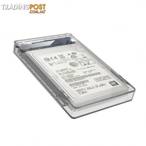Simplecom SE203-CLEAR Tool Free 2.5' SATA HDD SSD to USB 3.0 Hard Drive Enclosure - Clear Enclosure - Simplecom - 9350414001584 - SE203-CLEAR