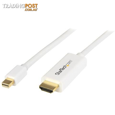 StarTech MDP2HDMM2MW 6 ft mDP to HDMI converter cable - White - StarTech -...