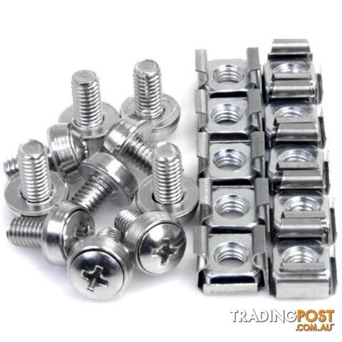 Astrotek ATP-M6SCREW10 M6 Cage Nuts & Screws Black Color Oxide Finish Phillips Drive Length Fully Threaded 10-Pack - Astrotek - 9320101305844 - ATP-M6SCREW10 - photo 2 of 2