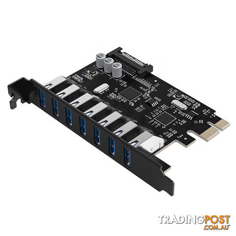 Orico PVU3-7U-V1 7 Port USB 3.0 Dual Chip PCI-E Expansion Card - Orico -...