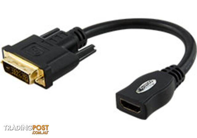 Comsol DVI-HDMI-AD 20cm DVI-D Single Link Male to HDMI Female Adapter - Comsol - 9332902004727 - DVI-HDMI-AD