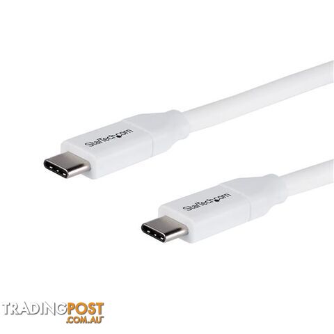 StarTech USB2C5C2MW Cable USB-C w/ 5A PD - USB 2.0 - 2m 6ft - StarTech - 065030879736 - USB2C5C2MW