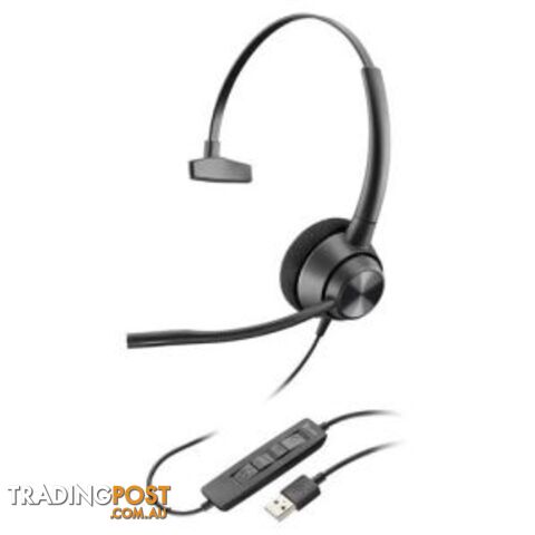 Plantronics 214568-01 Encore Pro EP310 Monaural USB-A Corded Headset with in-line Control - Plantronics - 0017229169029 - 214568-01