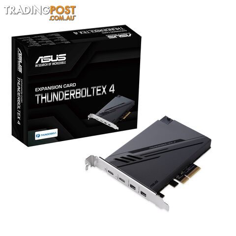 ASUS THUNDERBOLTEX 4 Expansion Card, Dual Thunderbolt, 40 GBps Bi-Directional, 4xUSB-C, 1xDP, 4xPCIe3.0 - ASUS - 4711081115243 - THUNDERBOLTEX 4