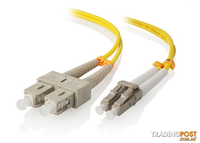 Alogic LCSC-15-OS2 15m LC-SC Single Mode Duplex LSZH Fibre Cable 09/125 OS2 - Alogic - 9350784006516 - LCSC-15-OS2