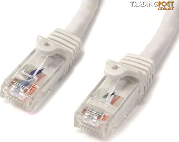 StarTech N6PATC1MWH 1m White Snagless UTP Cat6 Patch Cable - StarTech -...