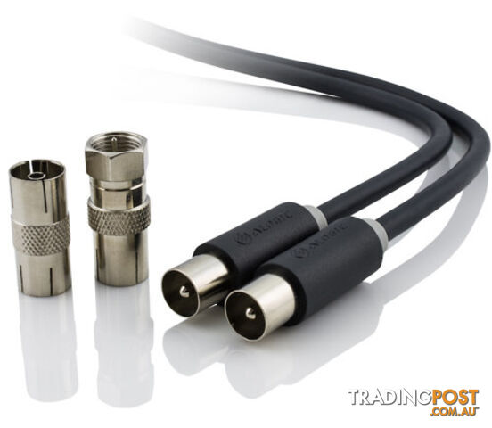 Alogic TV-MM-01 Pro Series 1m TV Antenna Cable Male to Male - Alogic -...