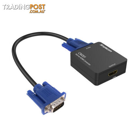 Simplecom CM201 Full HD 1080p VGA to HDMI Converter with Audio - Simplecom - 9350414000365 - CM201