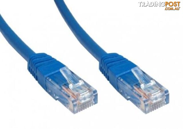 Cat6 0.25m Network Cable Blue - 8ware - 766623739931 - CAB-CAT6-0.25MB