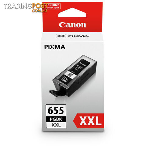 Canon PGI655XXLBK Black Ink Cart Suits Canon Pixma Mx726, Mx926 - Canon - 4960999965420 - PGI655XXLBK