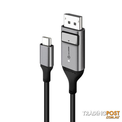 Alogic ULCDP01-SGR 1m Ultra USB-C (Male) to DP (Male) Cable - 4K - Alogic -...