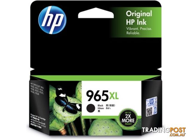 HP 3JA84AA 965XL Genuine Black High Yield Inkjet Cartridge - HP - 193015007499 - 3JA84AA
