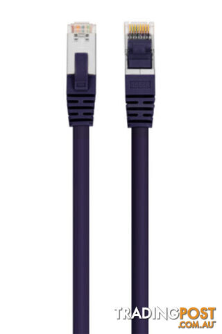 Comsol SSTP-.5-C8-PUR 50cm 40GbE Cat 8 S/FTP Shielded Patch Cable LSZH - Purple...