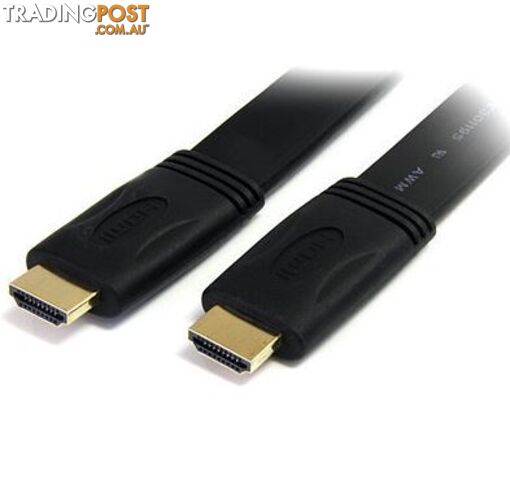 Alogic HDMI-01-MM-V4F 1m FLAT High Speed HDMI with Ethernet Cable M to M - Alogic - 9319866095350 - HDMI-01-MM-V4F