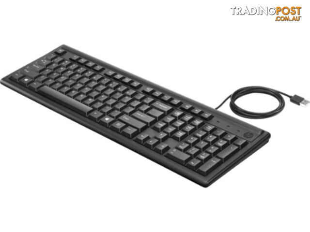 HP 2UN30AA 100 USB Wired Keyboard, Black - HP - 192018069213 - 2UN30AA