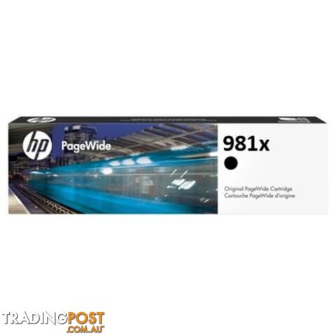 HP L0R12A 981X Black Original PageWide Crtg - HP - 889296095286 - L0R12A