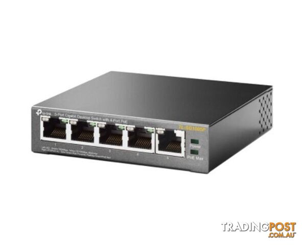 TP-Link TL-SG1005P 5-Port Gigabit Desktop Switch with 4-Port PoE - TP-Link - 6935364083212 - TL-SG1005P