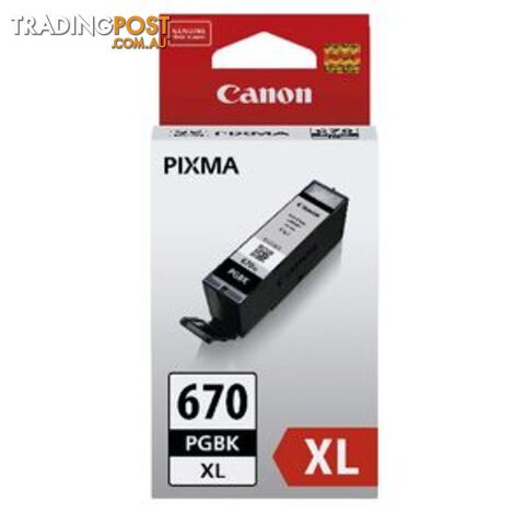 Canon PGI-670XL Ink Cartridge Black - Canon - 4549292033151 - PGI-670XL