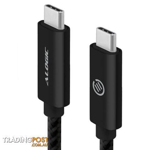 Alogic MU2CC-03BLK 3m USB 2.0 USB-C (Male) to USB-C (Male) BLACK - Alogic - 9350784010292 - MU2CC-03BLK