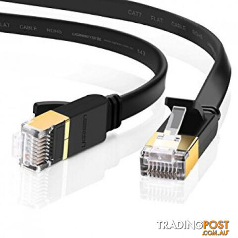 Edimax EA3-050SFA 5m Black Shielded CAT7 FLAT Network Cable - Edimax - 4717964702388 - EA3-050SFA