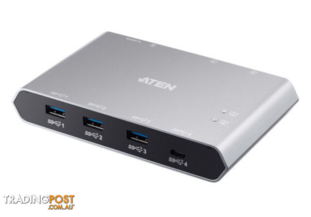 Aten US3342-AT USB-C Gen 2 Sharing Switch with Power Pass Through - Aten - 4719264649189 - US3342-AT