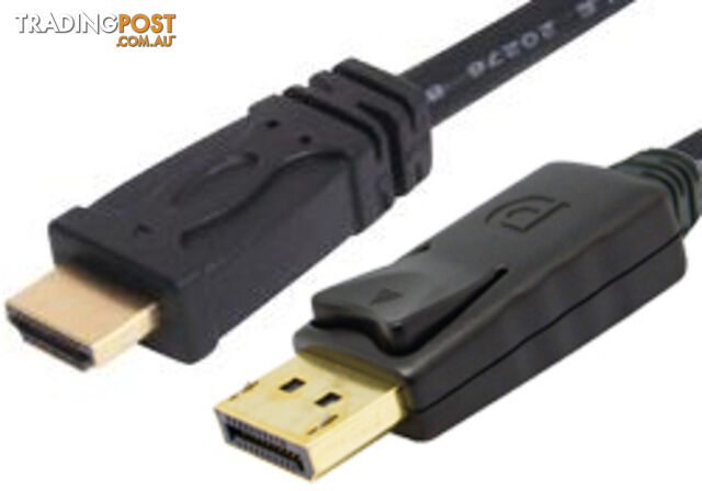 Comsol DP-HDMI-MM-03 3M DisplayPort Male to HDMI Male Cable - Comsol -...
