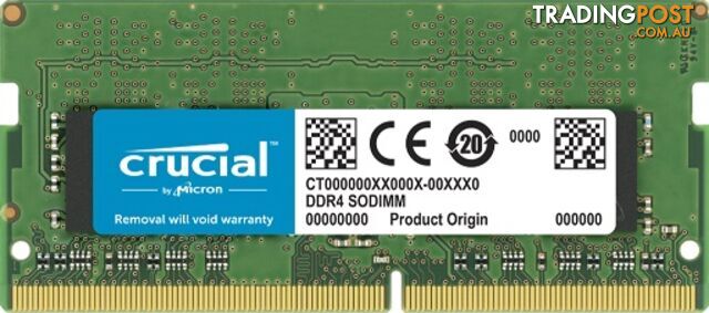 Crucial CT32G4SFD832A 32GB (1x32GB) DDR4 SODIMM 3200MHz Laptop Memory - Crucial - 0649528822499 - CT32G4SFD832A