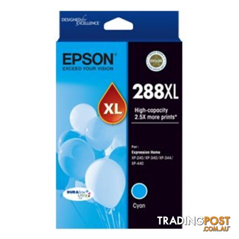 Epson C13T306292 288xL HY Cyan Ink Cartridge - Epson - 9314020619175 - C13T306292