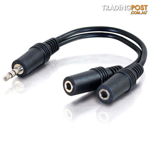 Alogic 3.5-Y-MFF 3.5mm Stereo Audio (M) to 2 X 3.5mm Stereo Audio (F) Splitter...