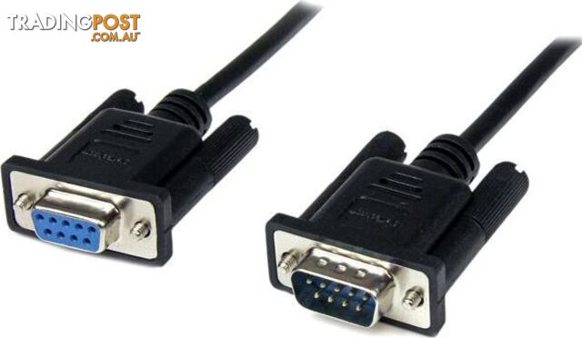 StarTech SCNM9FM2MBK 2m Black DB9 RS232 Null Modem Cable F/M - StarTech -...
