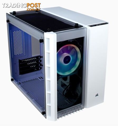 Corsair CC-9011137-WW Crystal Series 280X RGB Micro ATX Case White - Corsair - 843591065238 - CC-9011137-WW