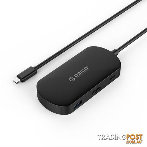 Orico TCH1-BK Type-C to Type-C USB3.0 & HDMI Adapter with PD Function - Orico - 6954301154853 - TCH1-BK
