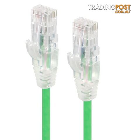 Alogic C6S-05GRN 5m Green Ultra Slim Cat6 Network Cable UTP 28AWG - Alogic - 9350784011091 - C6S-05GRN