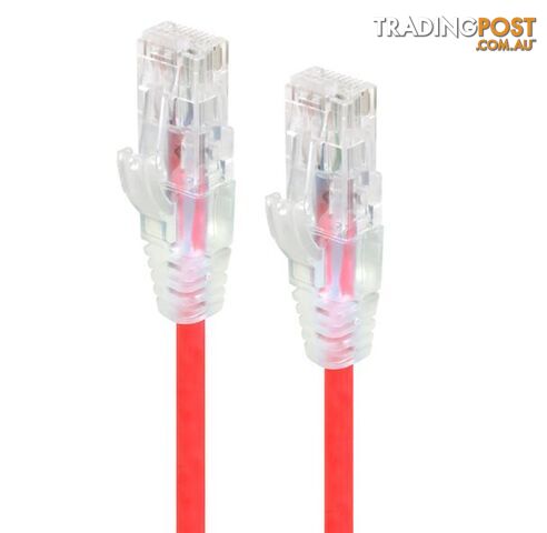 Alogic C6S-0.30RED 0.30m Red Ultra Slim Cat6 Network Cable UTP 28AWG - Alogic - 9350784011381 - C6S-0.30RED