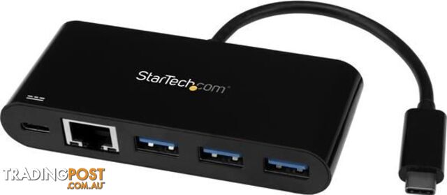 StarTech HB30C3AGEPD 3 Port USB C Hub w/ GbE & PD - USB 3.0 - StarTech - 065030867917 - HB30C3AGEPD