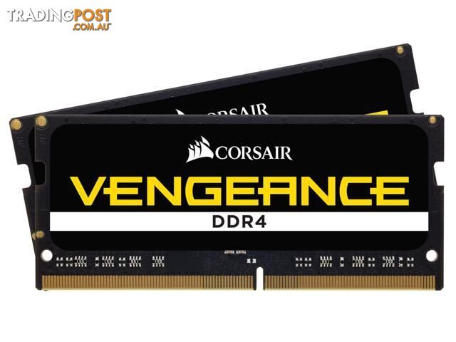 Corsair CMSX16GX4M2A3200C22 Vengeance 16GB (2 x 8GB) DDR4 SODIMM 3200MHz CL22 Laptop Memory - Corsair - 0840006628606 - CMSX16GX4M2A3200C22