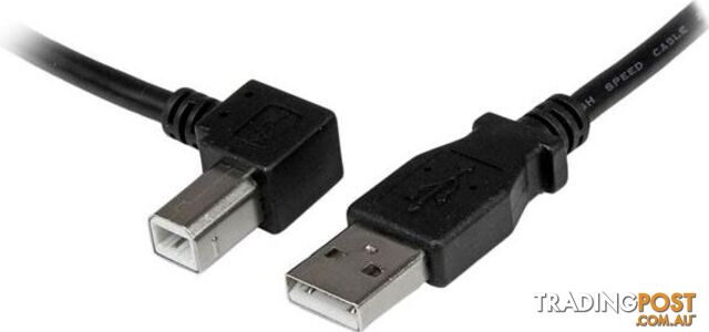 StarTech USBAB1ML 1m USB 2.0 A to Left Angle B Cable M/M - StarTech -...