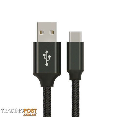 Astrotek AT-USBTYPEC-B1 1m USB-C 3.1 Type-C Data Sync Charger Cable Black - Astrotek - 9320422518725 - AT-USBTYPEC-B1