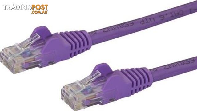 StarTech N6PATC5MPL 5m Purple Snagless Cat6 Patch Cable - StarTech -...