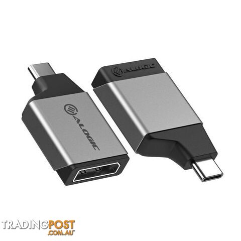 Alogic ULCDPMN-SGR Ultra MINI USB-C (Male) to DisplayPort (Female) Adapter - Alogic - 9350784021311 - ULCDPMN-SGR