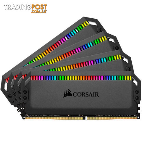Corsair CMT64GX4M4E3200C16 Dominator Platinum RGB 64GB (4x16GB) DDR4 3200MHz C16 XMP 2.0 White Desktop PC Gaming Memory - Corsair - 840006641247 - CMT64GX4M4E3200C16