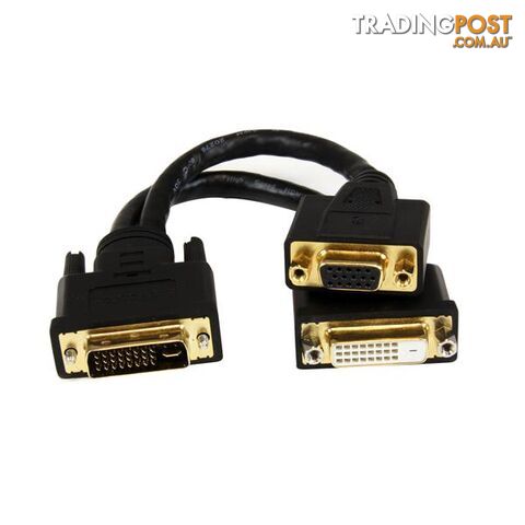 StarTech DVI92030202L 8in DVI-I to DVI-D & VGA Wyse Y-Cable - StarTech -...