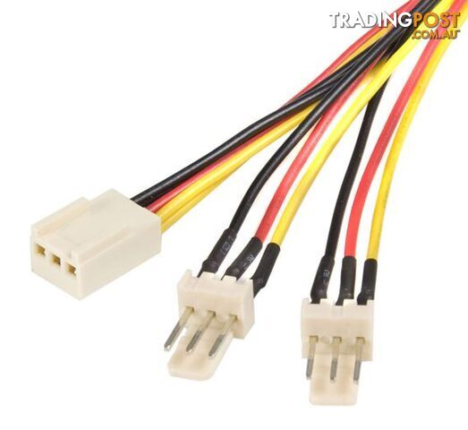 Astrotek AT-Fan-3Pin Fan Power Cable 18cm - 2x3pin Male to 3 pins Female - Astrotek - 9320201002063 - AT-Fan-3Pin