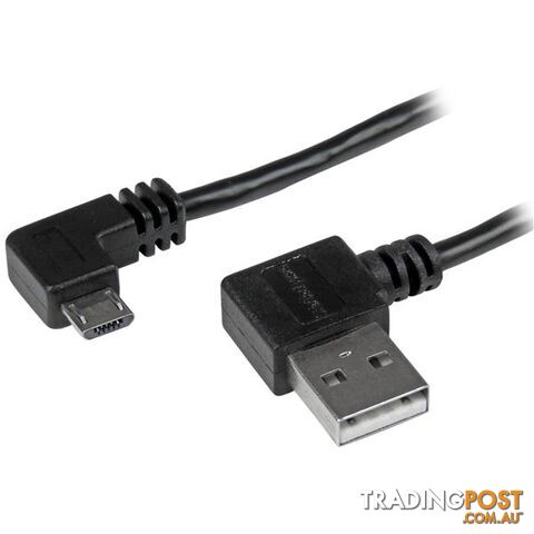 StarTech USB2AUB2RA1M Micro-USB Cable with Right-Angled Connectors - M/M - 1m 3ft - StarTech - 065030862431 - USB2AUB2RA1M