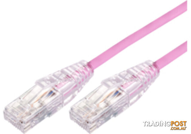 Comsol UTP-05-C6A-UT-PNK 5m RJ45 Cat 6A Ultra Thin Patch Cable - Pink - Comsol -...