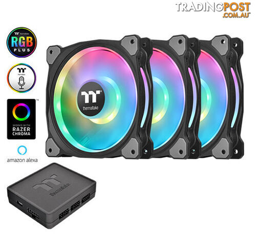 Thermaltake CL-F073-PL12SW-A Riing Duo 12 RGB Radiator 120mm Fan 3 Pack - Thermaltake - 841163004487 - CL-F073-PL12SW-A