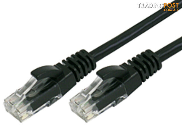 Comsol UTP-.5-C6A-BLK 0.5M 10GbE Cat 6A UTP Patch Cable LSZH - Black - Comsol -...