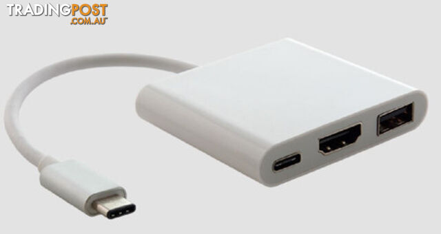 Astrotek AT-CMHDMIUSBCF Thunderbolt USB 3.1 Type C (USB-C) to HDMI + USB Video Adapter - Astrotek - 9320422518589 - AT-CMHDMIUSBCF