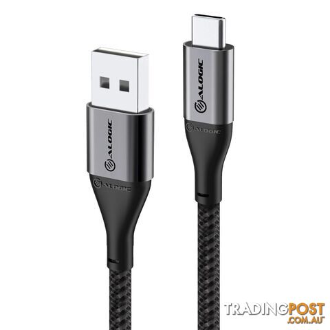 Alogic ULCA21.5-SGR Super Ultra USB 2.0 USB-C to USB-A Cable 1.5m 3A 480Mbps...